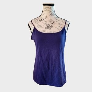 Primark Navy Blue Stretch Cami Size Large